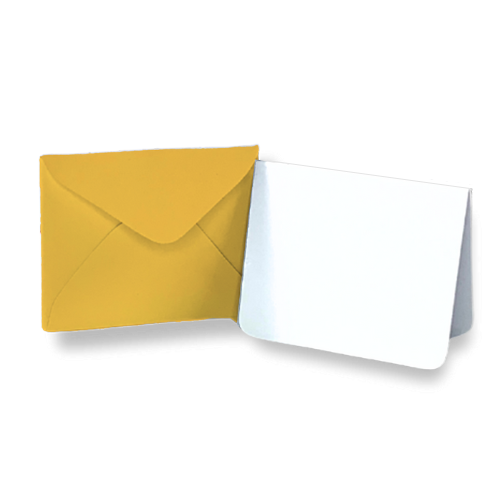 Gold Mini Envelope & Note - Set of 10