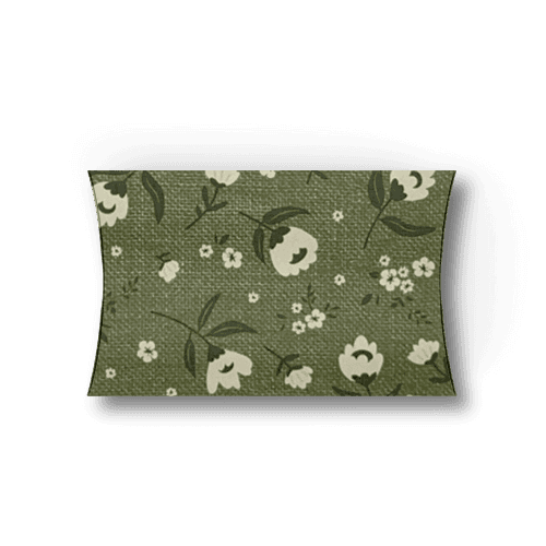 Farmhouse Green Floral Pillow Box - Set of 2