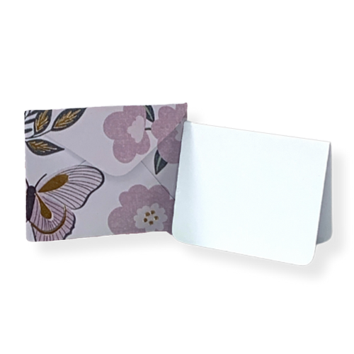 Plum Blossom Bliss Mini Envelope & Note - Set of 10