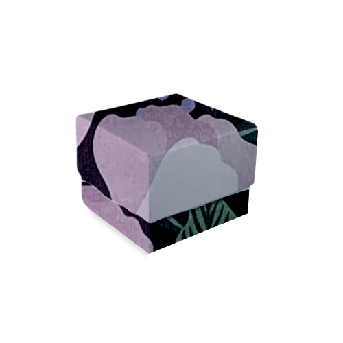 Lavender Poppies White Daisies Square Box