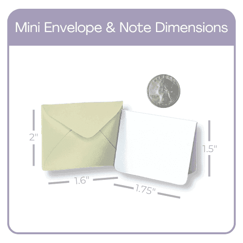 Anique Botanicals Mini Envelopes and Notes