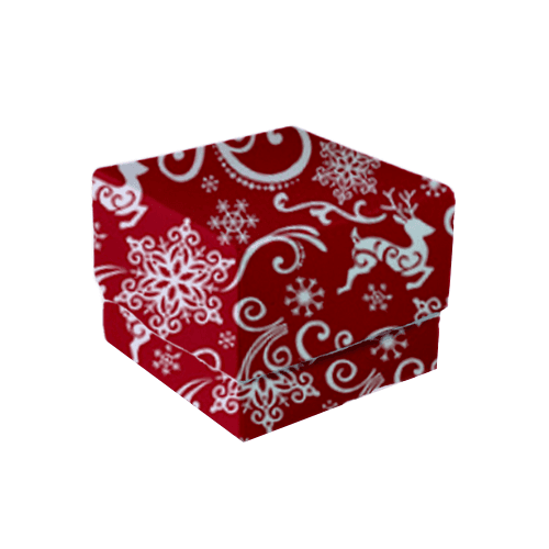 Sleigh Ride Swirl Square Box